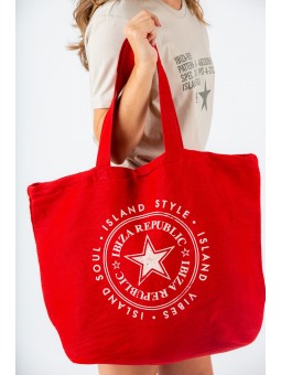 SELLO Bolsa Yute Forro Rojo